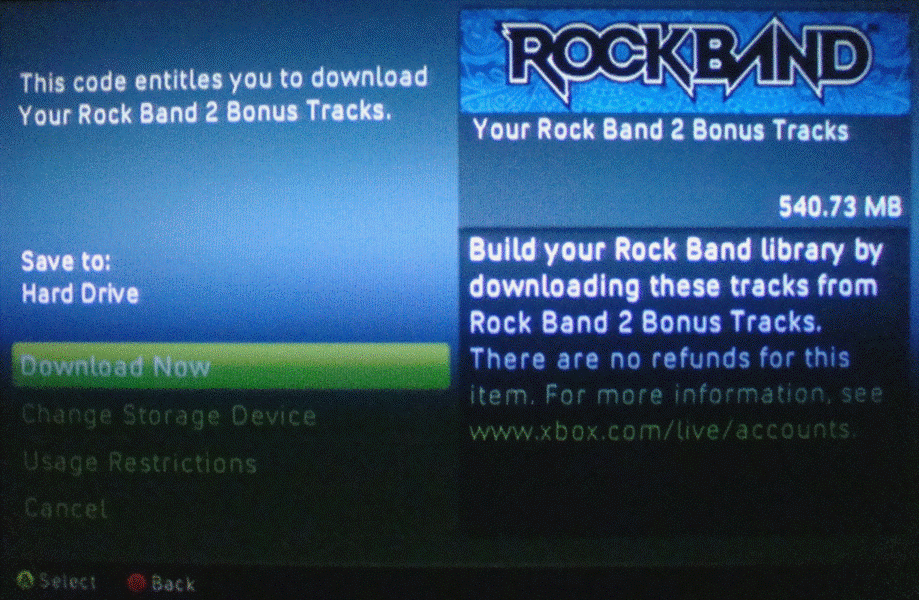 what are the bonus songs for rock band 2